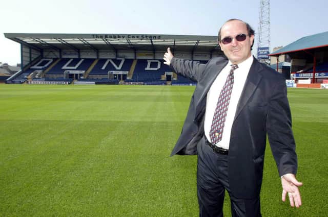 Giovanni di Stefano at Dens Park in August 2003 after becoming a Dundee director