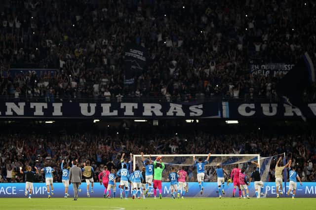 Only Napoli fans will be allowed entry at the Stadio Diego Armando Maradona next week when Rangers play there in the Champions League.