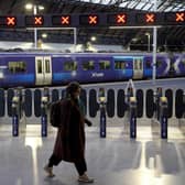 Trains halted at Glasgow Queen Street Station during Storm Jocelyn last week. (Photo by Andrew Milligan/PA Wire)