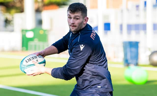 Magnus Bradbury has been named Edinburgh's player of the month.  (Photo by Ross Parker / SNS Group)