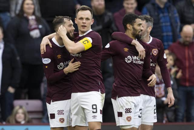 Jorge Grant impressed for Hearts in their 3-0 win over St Johnstone.  (Photo by Alan Harvey / SNS Group)