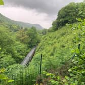 The new fence has been put up by the railway line at Killiecrankie to stop photographers trespassing to get a perfect shot. PIC: Network Rail.