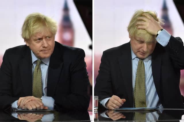 Boris Johnson appearing on the Andrew Marr show on Sunday