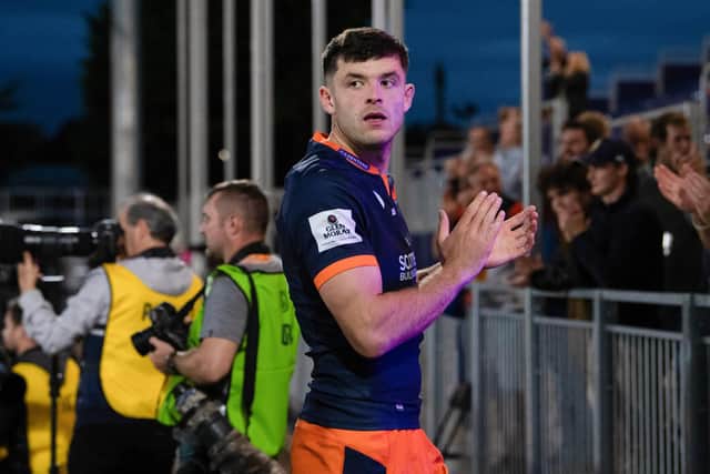 Blair Kinghorn will miss the match against Benetton after his try-scoring performance in the win over Scarlets last weekend. Picture: Ross Parker / SNS