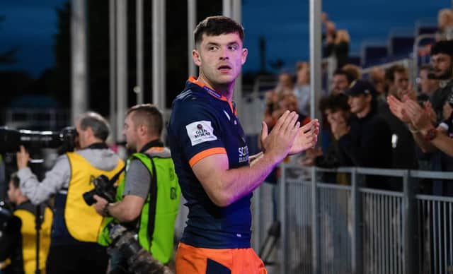 Blair Kinghorn will miss the match against Benetton after his try-scoring performance in the win over Scarlets last weekend. Picture: Ross Parker / SNS