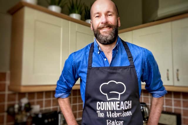 Coinneach MacLeod, aka The Hebridean Baker, stirs stories, music and Gaelic into his one-minute recipe demonstrations.