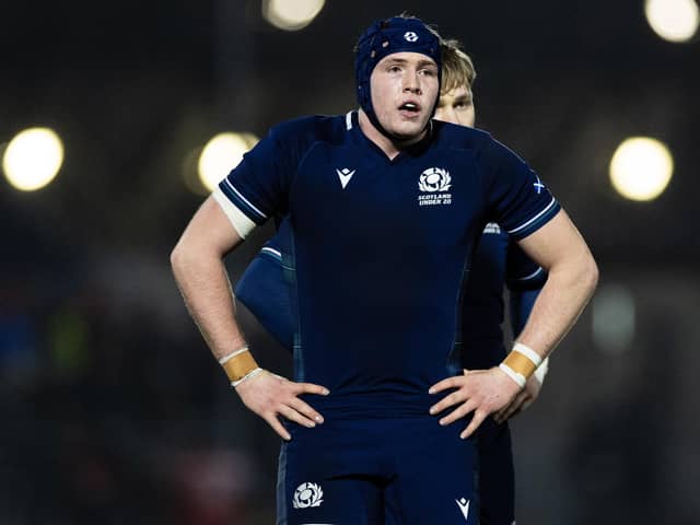 Scotland's Liam McConnell has been ruled out of the remaining two matches of the Under-20's Six Nations. (Photo by Ewan Bootman / SNS Group)