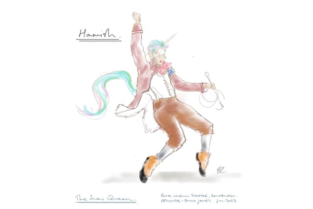 Original sketch for Hamish the unicorn Pic: Emily James