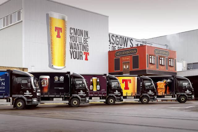 Tennent's, which is brewed at the historic Wellpark brewery in Glasgow, is Scotland's biggest selling lager brand. Picture: Andy Buchanan