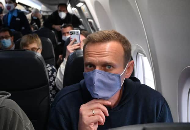 Alexei Navalny was arrested on his return to Russia (Getty Images)