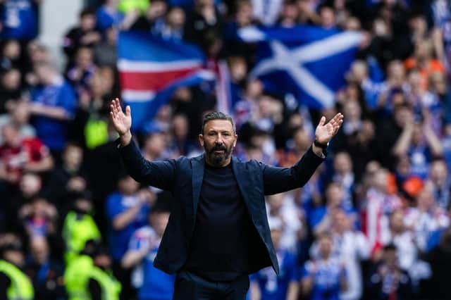 Kilmarnock manager Derek McInnes at Ibrox: 'Game hinged on sending off' (Photo by Craig Williamson / SNS Group)