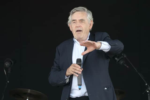 Former Prime Minister Gordon Brown. Picture: Jane Barlow/PA Wire