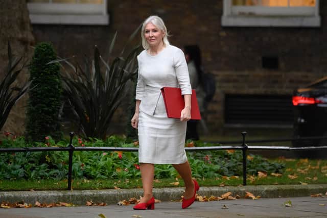 UK Culture Secretary Nadine Dorries' decision to freeze the licence fee for two years is effectively a big cut to the BBC's budget (Picture: Leon Neal/Getty Images)