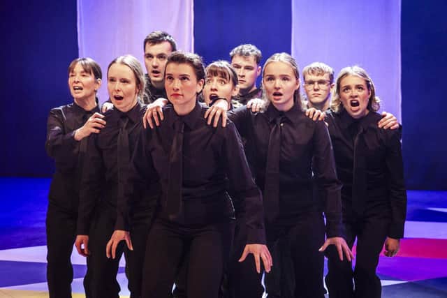 QMU’s final-year theatre students perform Head. Hand. Heart. (Picture: Robin Mitchell)