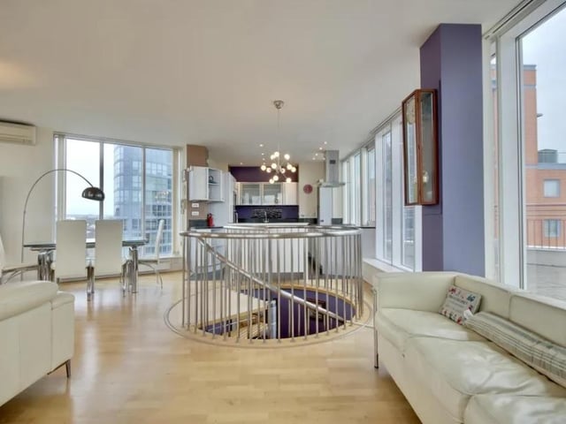This two bedroom flat in Gunwharf Quays is on sale for £995,000. It is listed by Finest exclusively by Bernards.