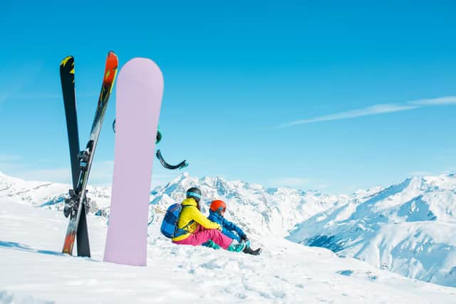 Sking and snowboarding can both be enjoyed on the slopes. Pic: Alamy/PA.