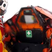 RNLI Anstruther crews set off to rescue a windsurfer.