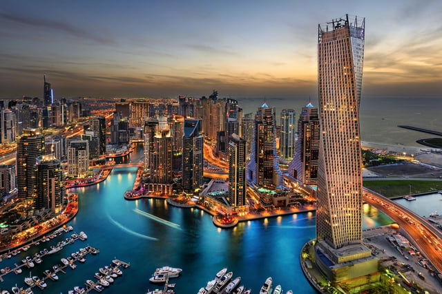 Dubai Marina, one of the attractions that makes the Middle East travel hub a destination in its own right.
