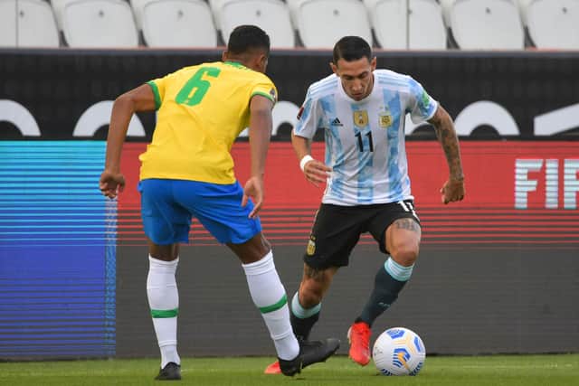 The match between Brazil and Argentina only lasted eight minutes.