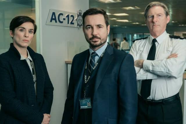 The AC-12 team will be back this year, alongside Kelly Macdonald (Picture: BBC)