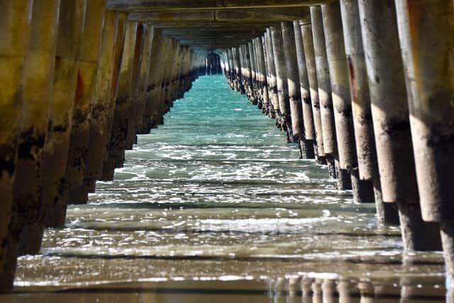 Tologa Bay Wharf, East Cape, on North Island, New Zealand-Aotearoa.