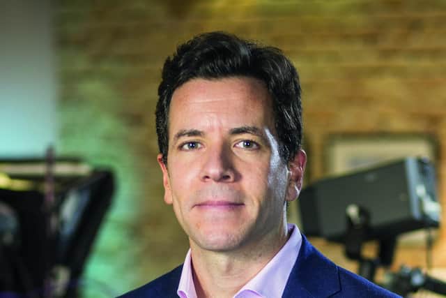 STV Group chief executive Simon Pitts: 'STV has made an excellent start to 2021, with our record TV and digital audiences powering advertising revenue growth of 32 per cent in the first half of the year.' Picture: Laurence Winram Studio