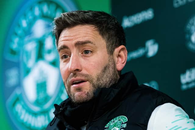 Hibs manager Lee Johnson is keen to free up space in his squad by moving on players who are not first-team regulars. (Photo by Ross Parker / SNS Group)