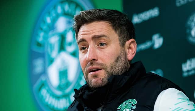 Hibs manager Lee Johnson is keen to free up space in his squad by moving on players who are not first-team regulars. (Photo by Ross Parker / SNS Group)