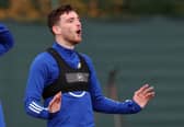 Captain Andy Robertson during Scotland training at Oriam on November 11, 2020 (Photo by Alan Harvey / SNS Group)