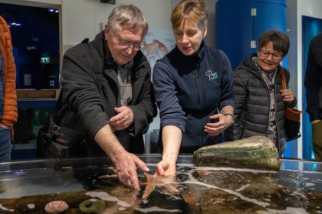 Delegates found the visit to Macduff Marine Aquarium fascinating