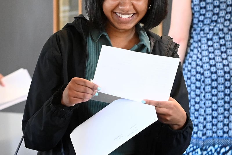 Rose Francis, 3 A stars and 1 A grade. Studying Medicine at Leeds. A Level Results day at Silverdale School