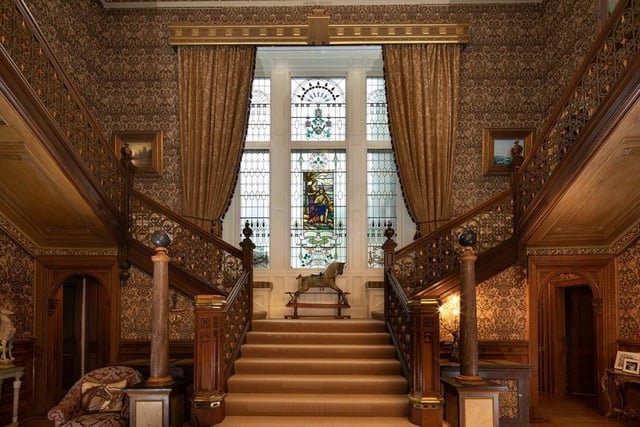 Reception hall and staircase.