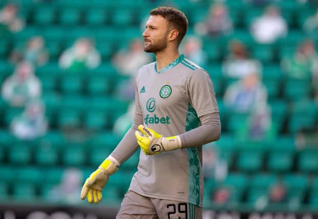 Scott Bain has been back in goal for Celtic's past two games. (Photo by Alan Harvey / SNS Group)