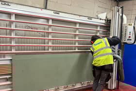 Cut above: Wall saw.