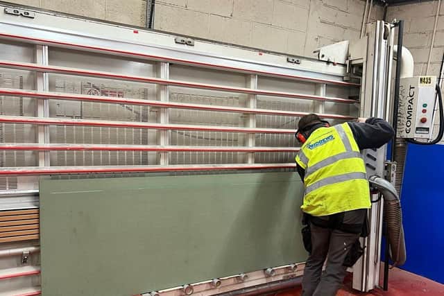 Cut above: Wall saw.