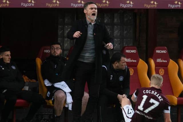 Motherwell manager Graham Alexander during a cinch Premiership match between Motherwell and Heart of Midlothian at Fir Park, on November 20, 2021, in Motherwell, Scotland. (Photo by Craig Foy / SNS Group)