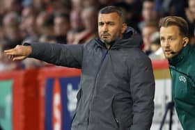 Qarabag manager Gurbav Gurbanov. (Photo by Alan Harvey / SNS Group)