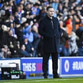 Rangers manager Michael Beale during the match against Celtic at Ibrox.