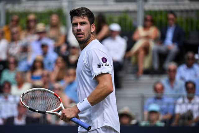 British number one Cameron Norrie faces a first round match against Tomas Machac. (Photo by BEN STANSALL/AFP via Getty Images)