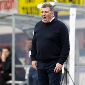 Dundee manager Mark McGhee was in the technical area for the first time since his appointment as his team lost 2-1 at home to Rangers. (Photo by Alan Harvey / SNS Group)