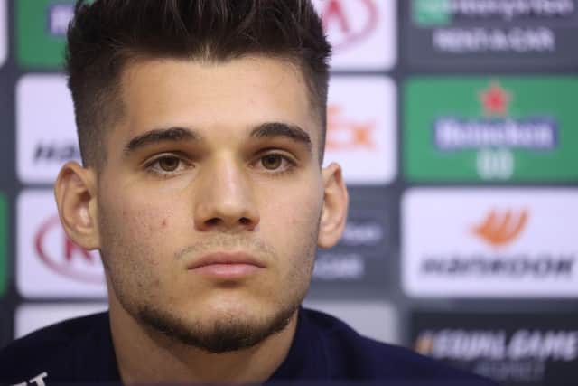 Ianis Hagi is on the bench at Livingston  (Photo by VIRGINIE LEFOUR/Belga/AFP via Getty Images)