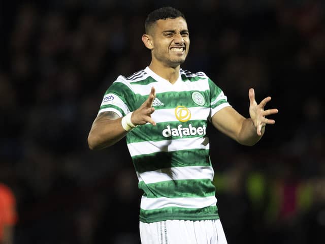 Giorgos Giakoumakis has added to Celtic's injury worries for the visit of Motherwell on Saturday. (Photo by Alan Harvey / SNS Group)