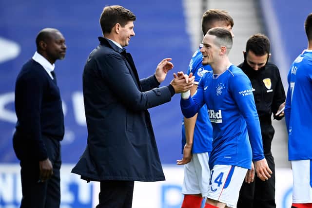 Steven Gerrard was delighted with the performance of Ryan Kent. Picture: SNS