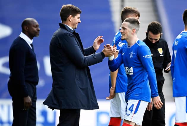 Steven Gerrard was delighted with the performance of Ryan Kent. Picture: SNS