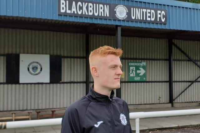 Dylan Anderson pictured at Blackburn United's ground.