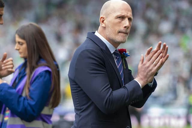 Rangers manager Philippe Clement looks on after the defeat by Celtic at Hampden.