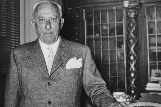 Achille Lauro, chairman of Flotta Lauro Lines, pictured around 1960. (Photo by Keystone/Hulton Archive/Getty Images)