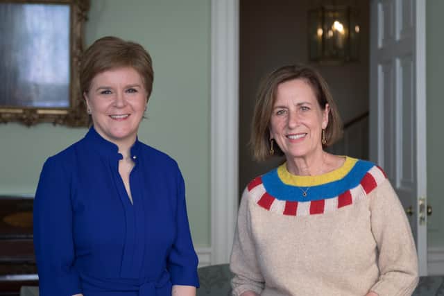 Nicola Sturgeon was interviewed by Kirsty Wark as part of the OU/BBC series The Women Who Changed Modern Scotland  Photo ©TwoRiversMedia