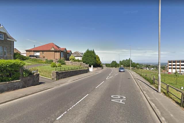 The incident happened on the A9 Bannockburn Road at about 10pm on Monday night