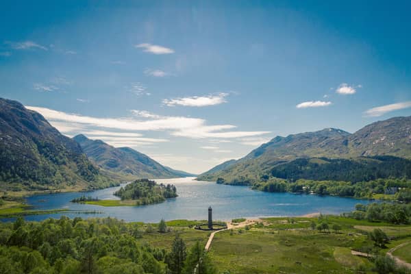 You can find Loch Shiel around 20 kilometres west of Fort William in Scotland’s Highland council area. It stretches out for 28 kilometres from the famous Glenfinnan.